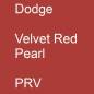 Preview: Dodge, Velvet Red Pearl, PRV.